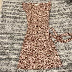 Floral button dress